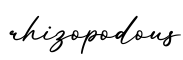 单词rhizopodous书写