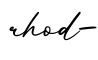 单词rhod-书写