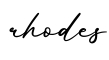 单词rhodes书写