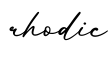 单词rhodic书写