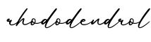 单词rhododendrol书写