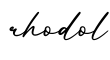 单词rhodol书写
