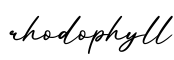 单词rhodophyll书写