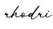 单词rhodri书写