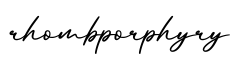 单词rhombporphyry书写