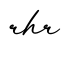 单词rhr书写