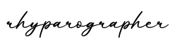 单词rhyparographer书写