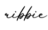 单词ribbie书写