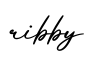 单词ribby书写