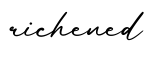单词richened书写