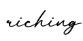 单词riching书写