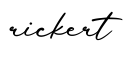 单词rickert书写