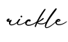 单词rickle书写