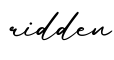 单词ridden书写