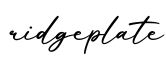 单词ridgeplate书写