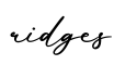 单词ridges书写