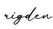 单词rigden书写