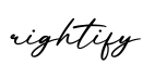 单词rightify书写