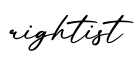 单词rightist书写