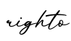 单词righto书写