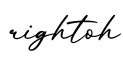 单词rightoh书写