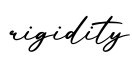 单词rigidity书写