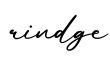 单词rindge书写