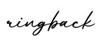 单词ringback书写