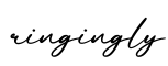 单词ringingly书写