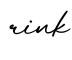 单词rink书写