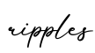 单词ripples书写