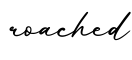 单词roached书写