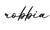 单词robbia书写