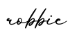 单词robbie书写