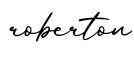 单词roberton书写