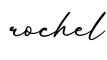 单词rochel书写