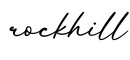 单词rockhill书写