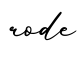 单词rode书写