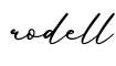 单词rodell书写