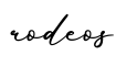单词rodeos书写