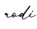 单词rodi书写