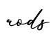 单词rods书写