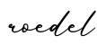 单词roedel书写