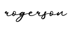 单词rogerson书写