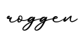 单词roggen书写