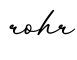 单词rohr书写