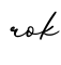 单词rok书写