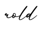 单词rold书写
