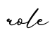单词role书写