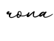 单词rona书写